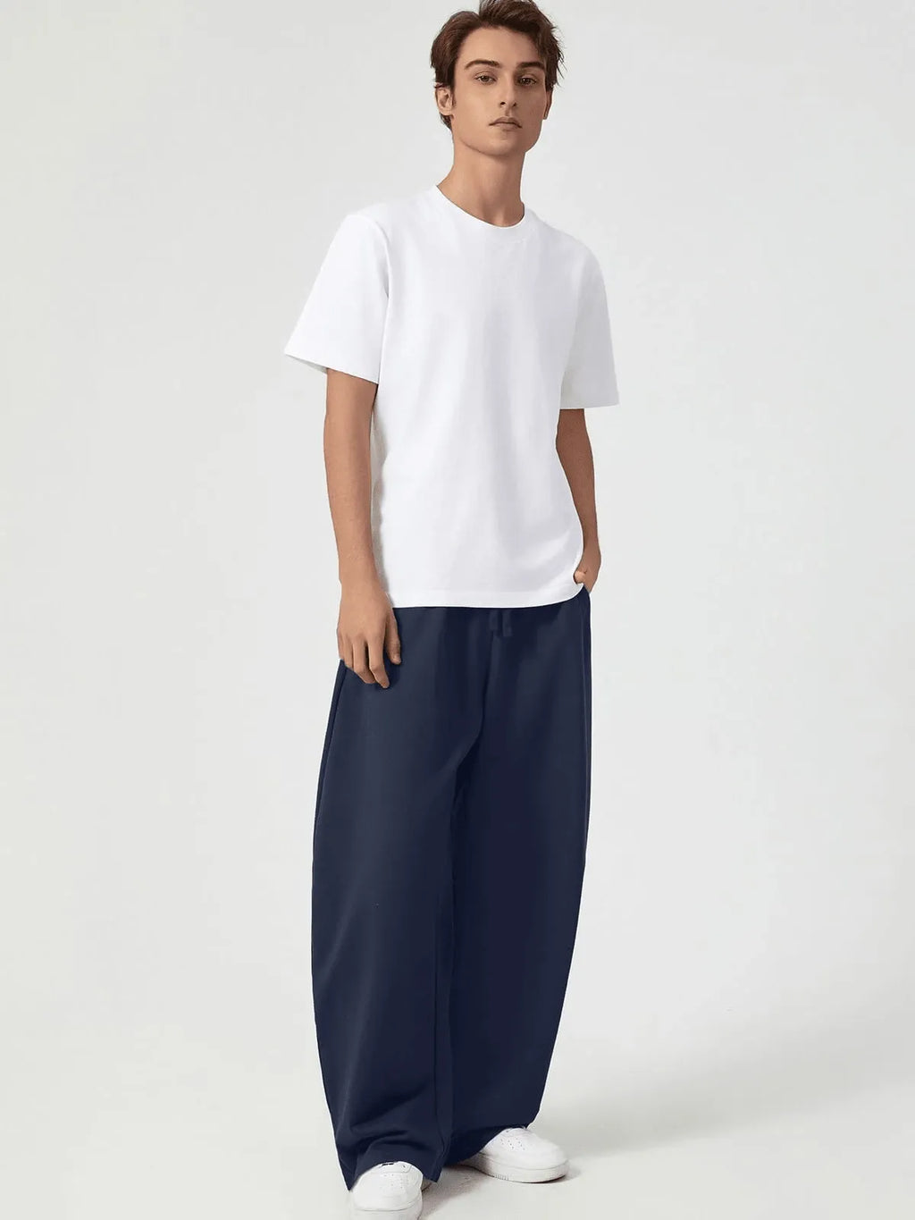 Navy Blue Plain Trackpant
