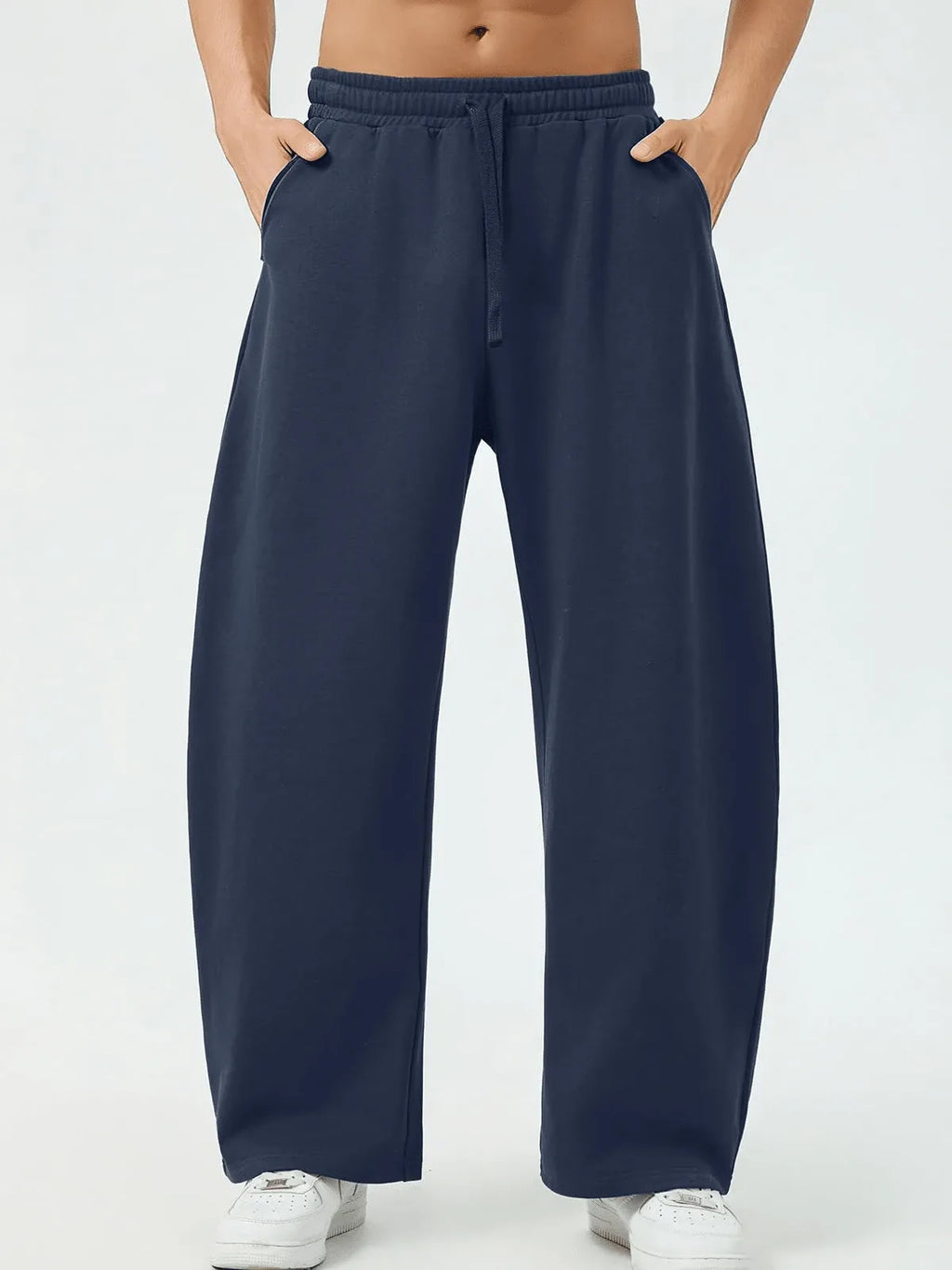 Navy Blue Plain Trackpant