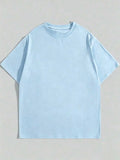 Baby Blue Plain Oversized T-Shirt