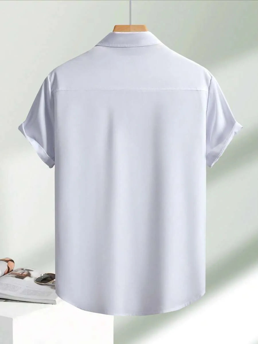 White Plain Half Sleeve Shirt
