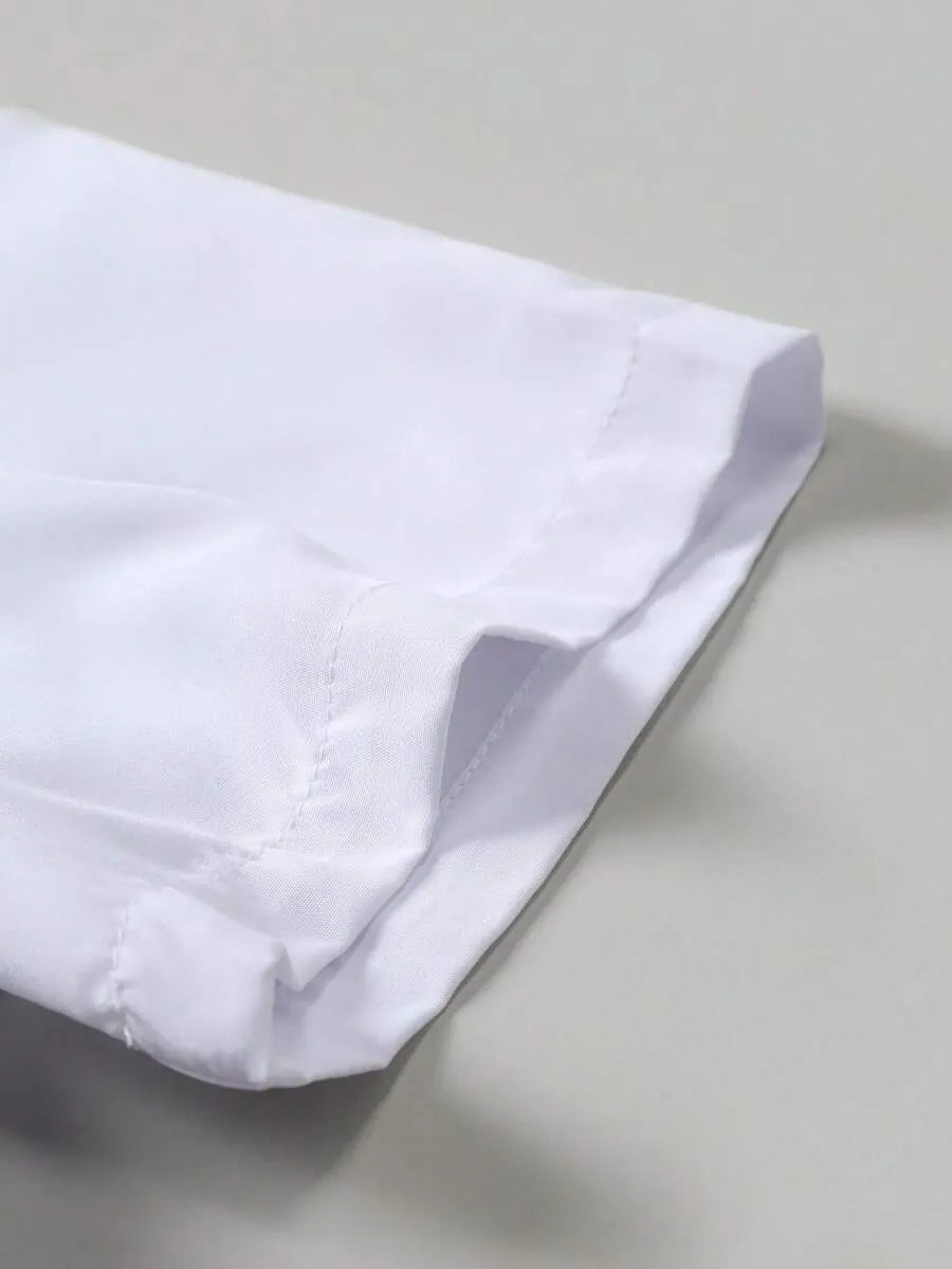 White Plain Half Sleeve Shirt