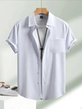 White Plain Half Sleeve Shirt