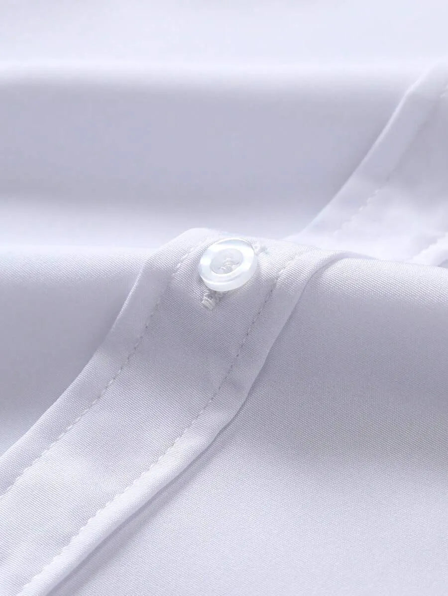 White Plain Half Sleeve Shirt