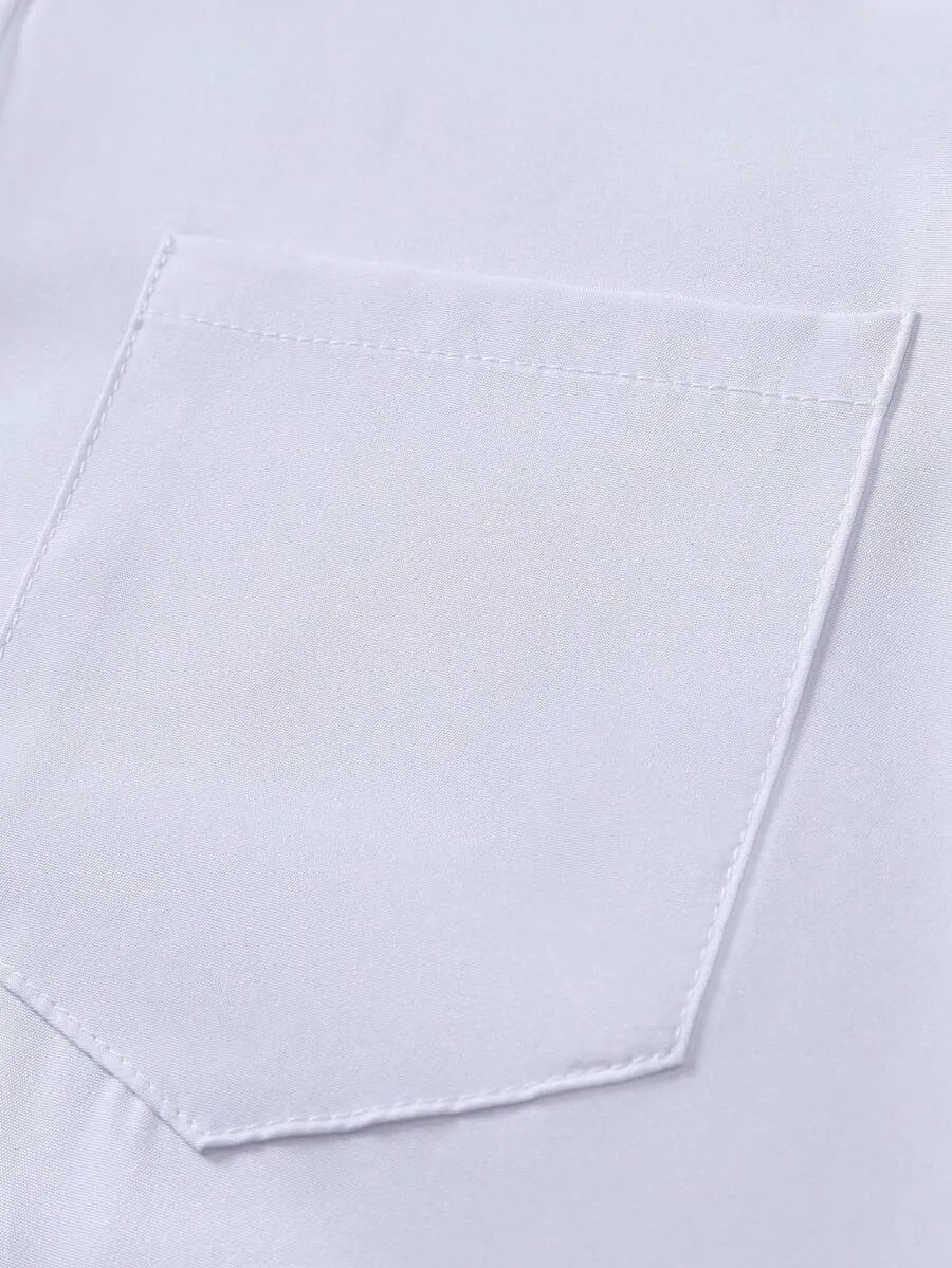 White Plain Half Sleeve Shirt