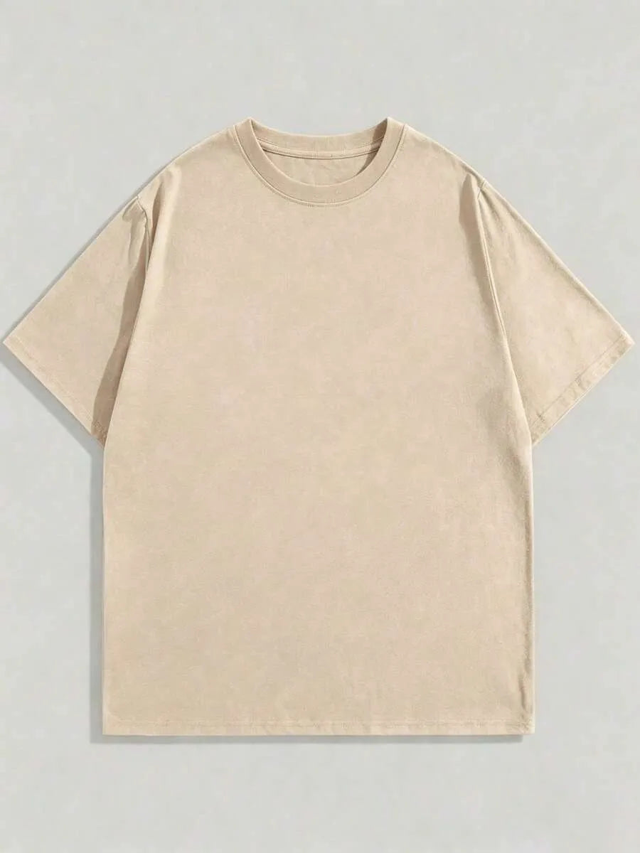 Sand Plain Oversized T-Shirt