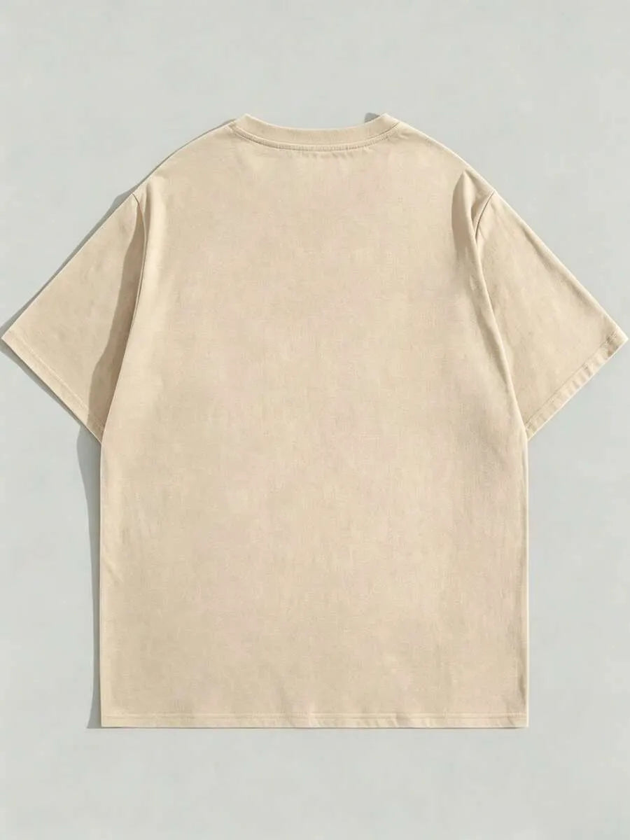 Sand Plain Oversized T-Shirt