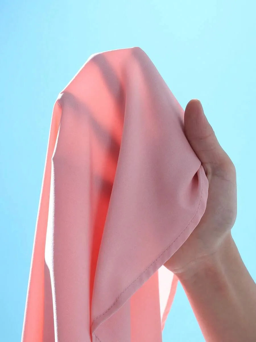 Coral Pink Plain Half Sleeve Shirt