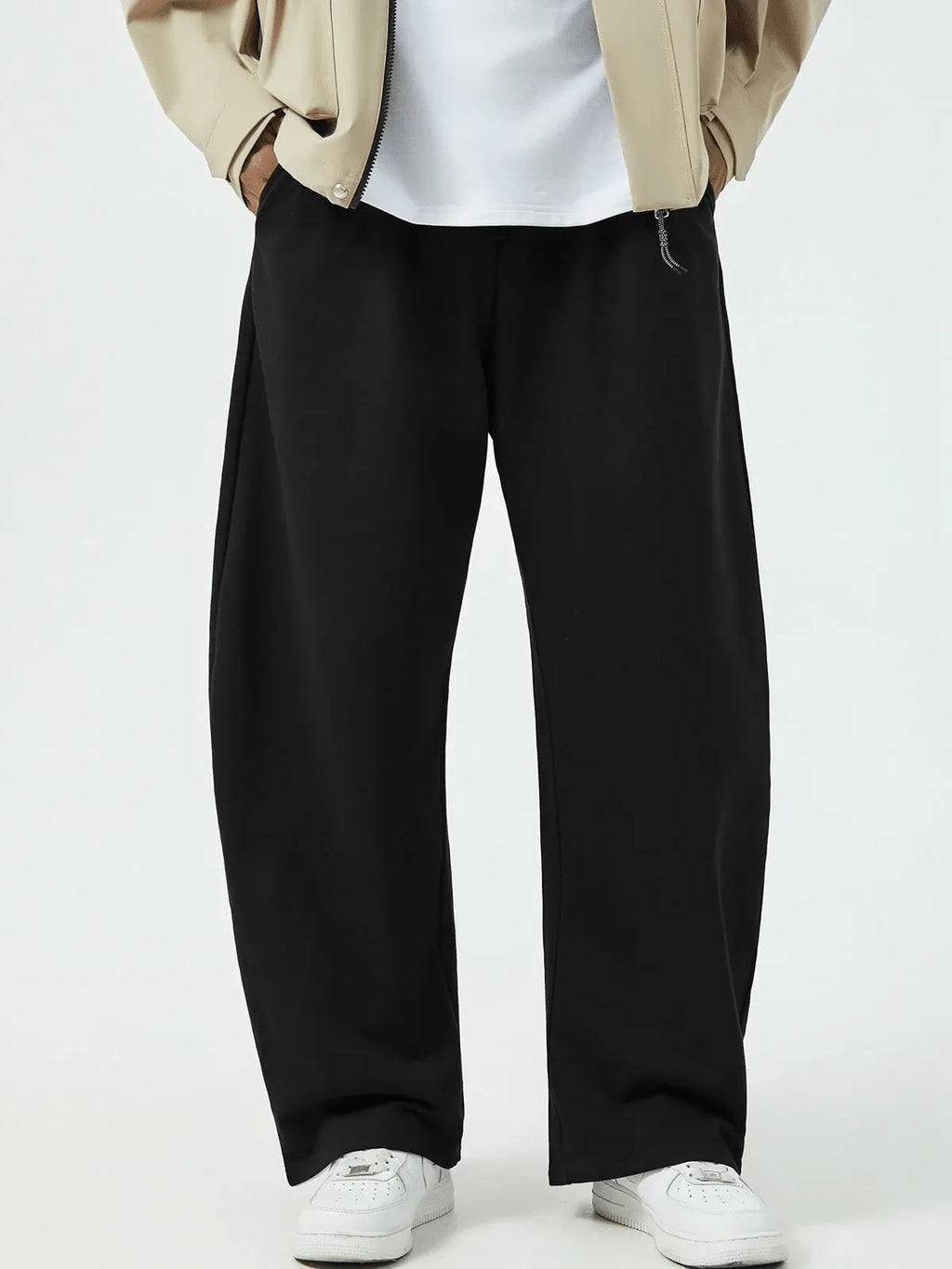Black Plain Trackpant