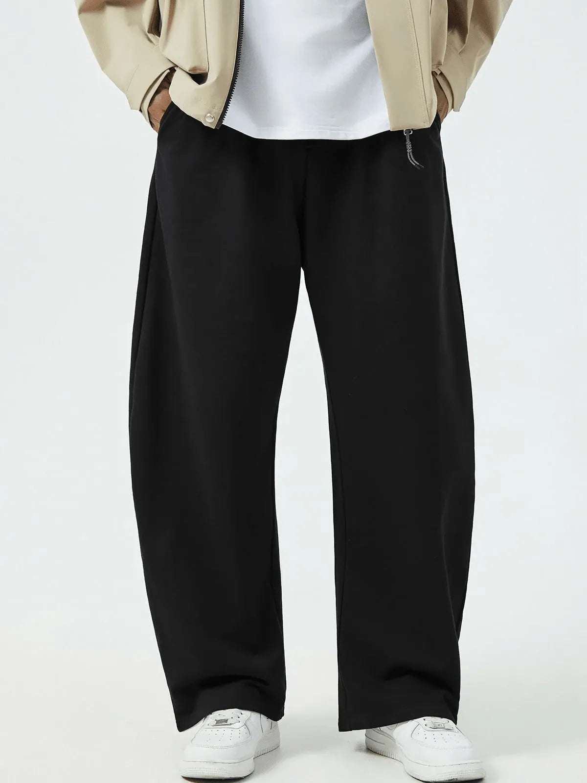 Black Plain Trackpant