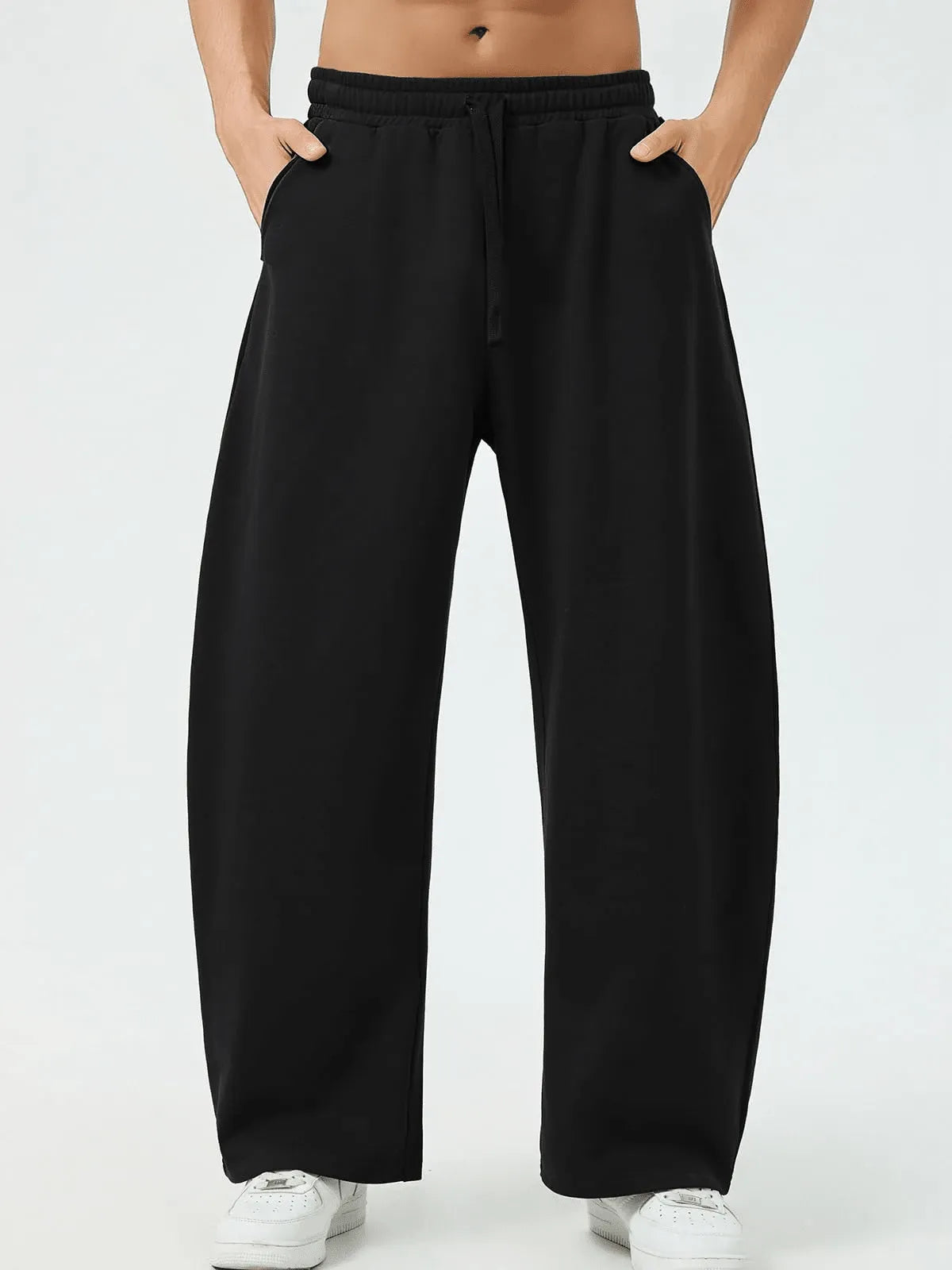 Black Plain Trackpant