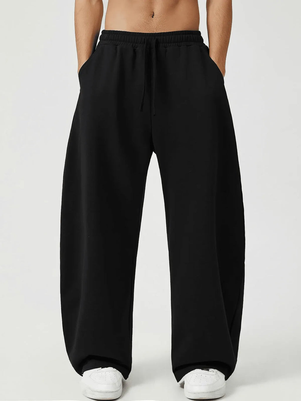 Black Plain Trackpant