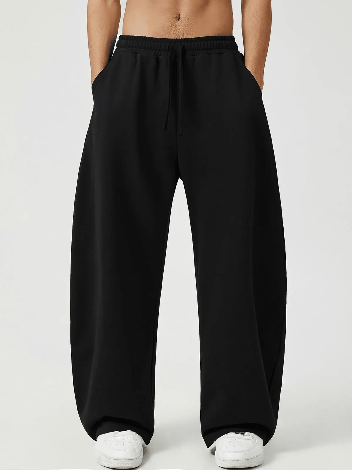 Black Plain Trackpant