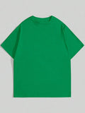 Green Plain Oversized T-Shirt