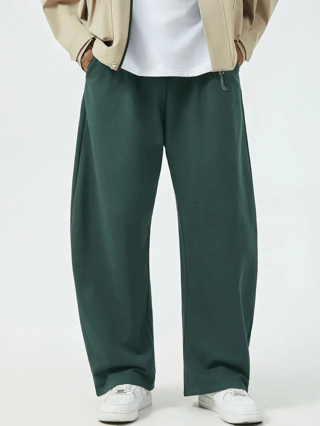 Green Plain Trackpant