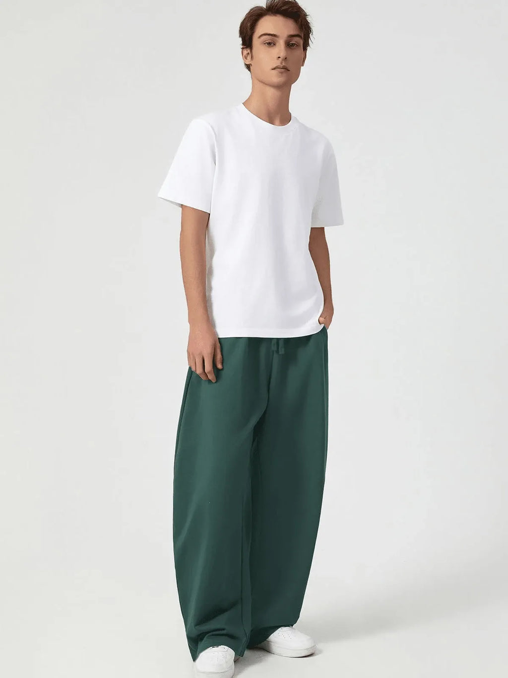 Green Plain Trackpant