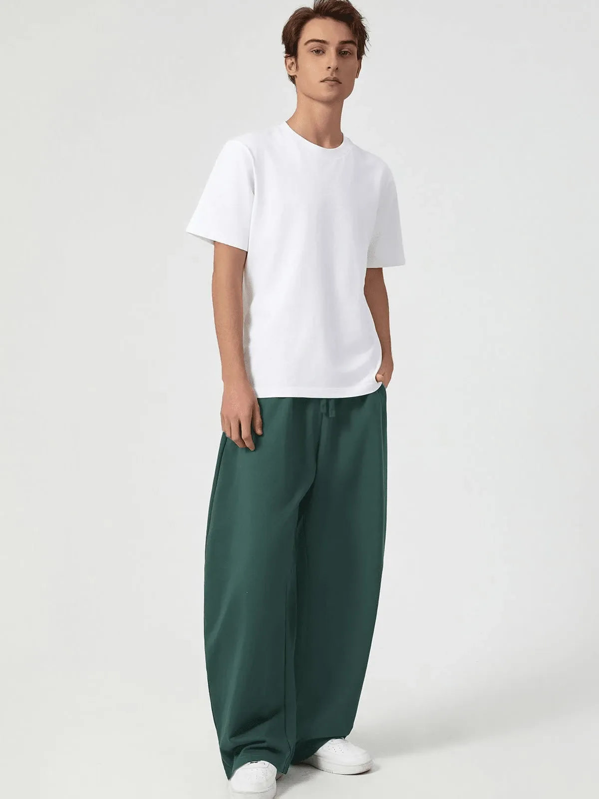 Green Plain Trackpant
