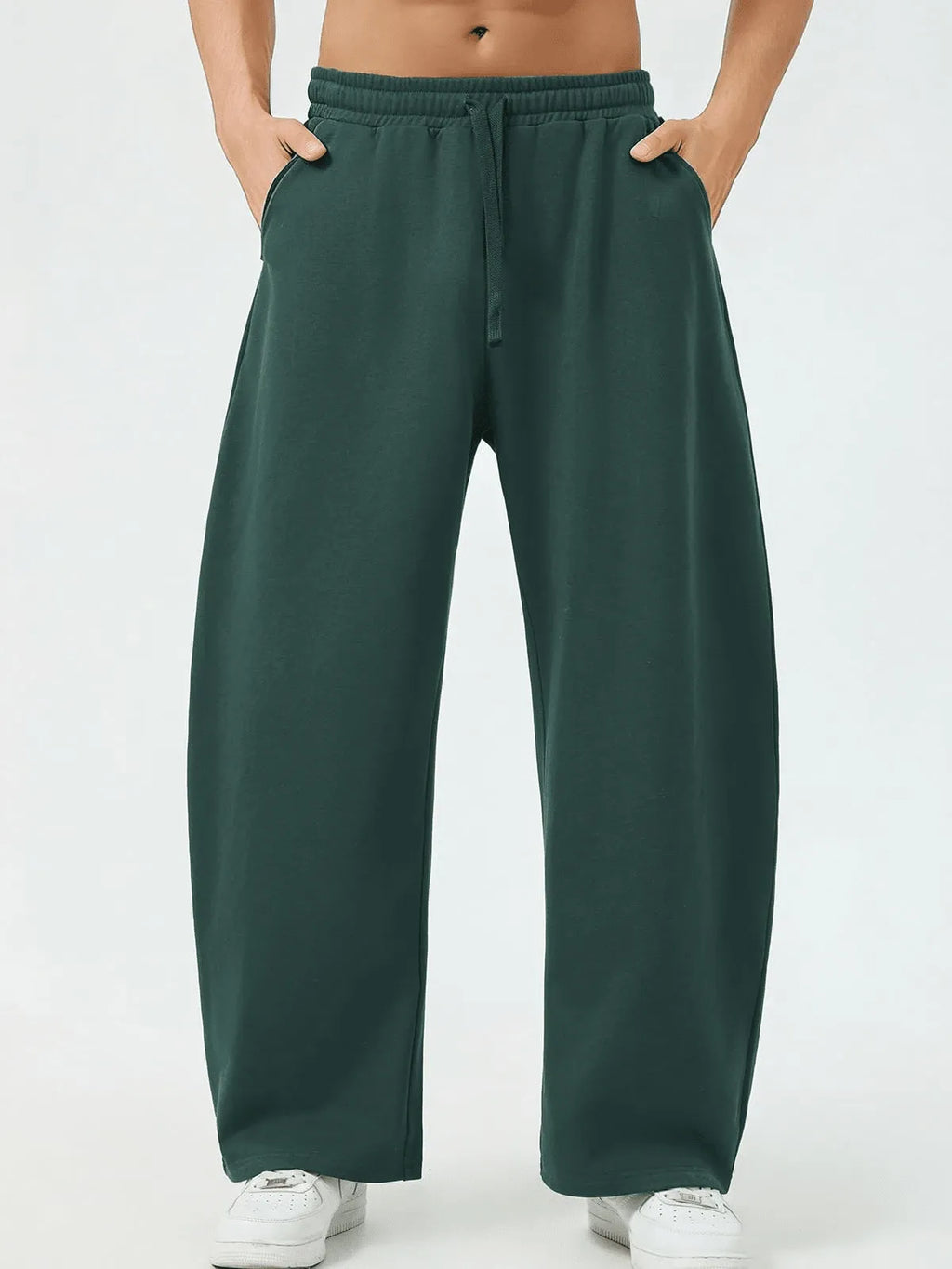 Green Plain Trackpant