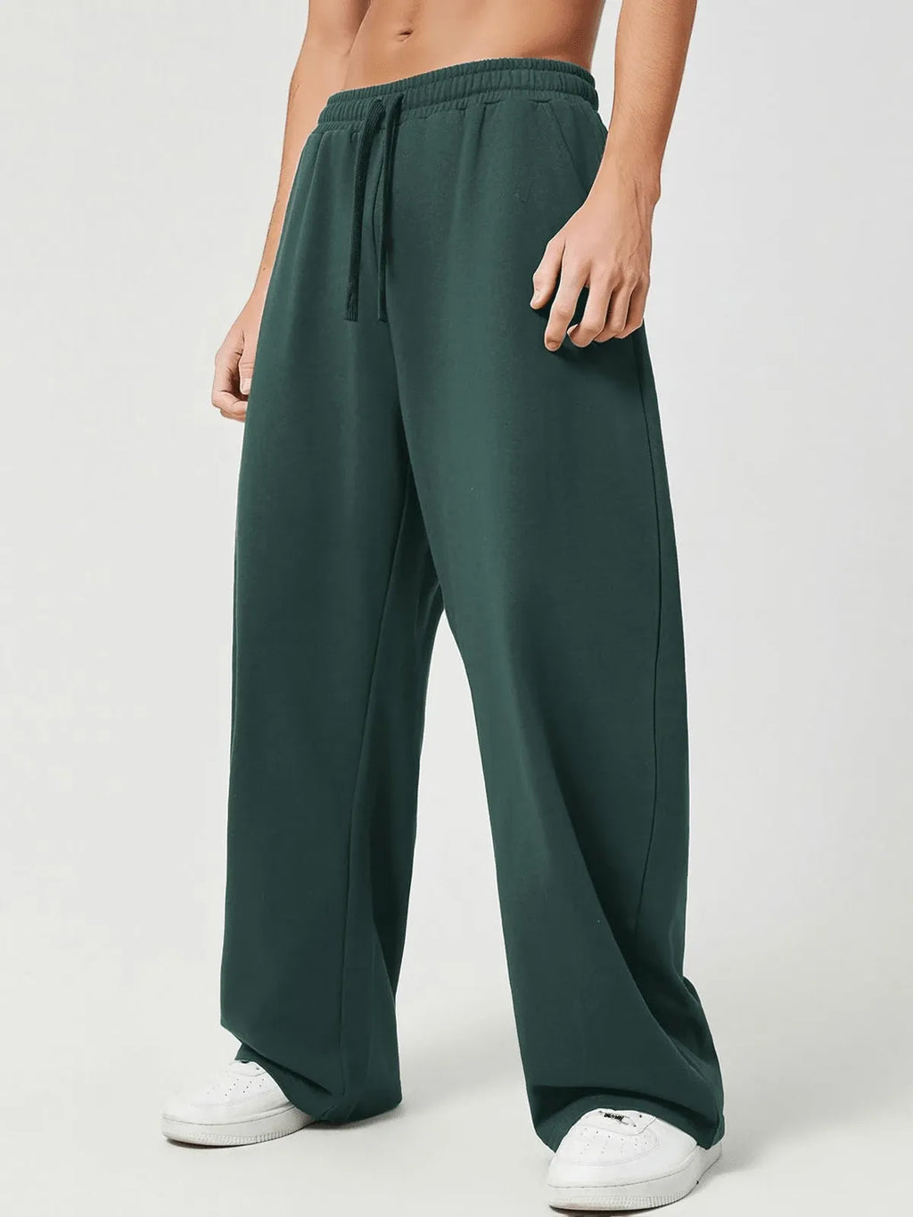 Green Plain Trackpant