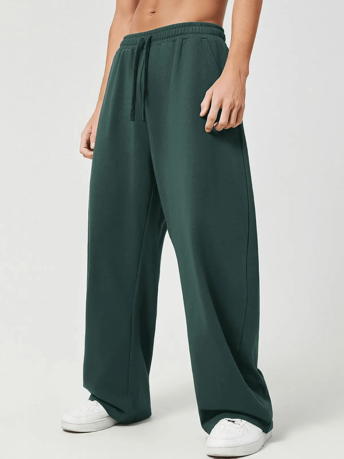Green Plain Trackpant