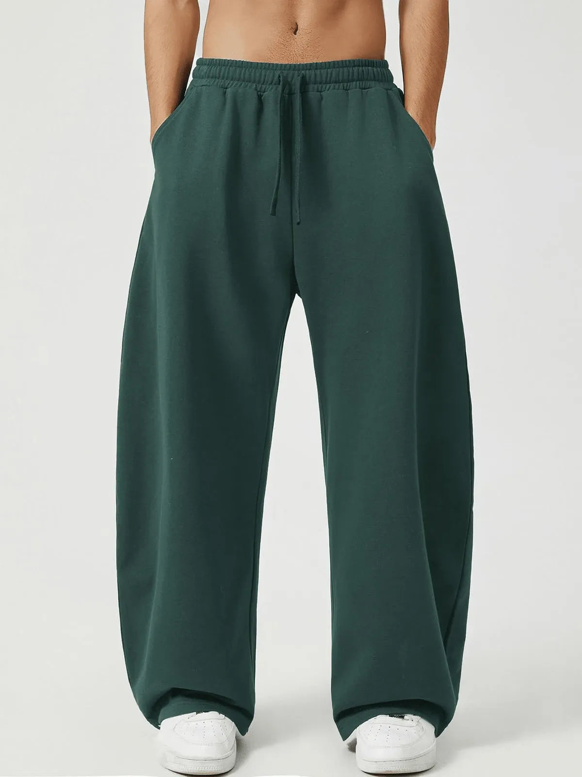 Green Plain Trackpant