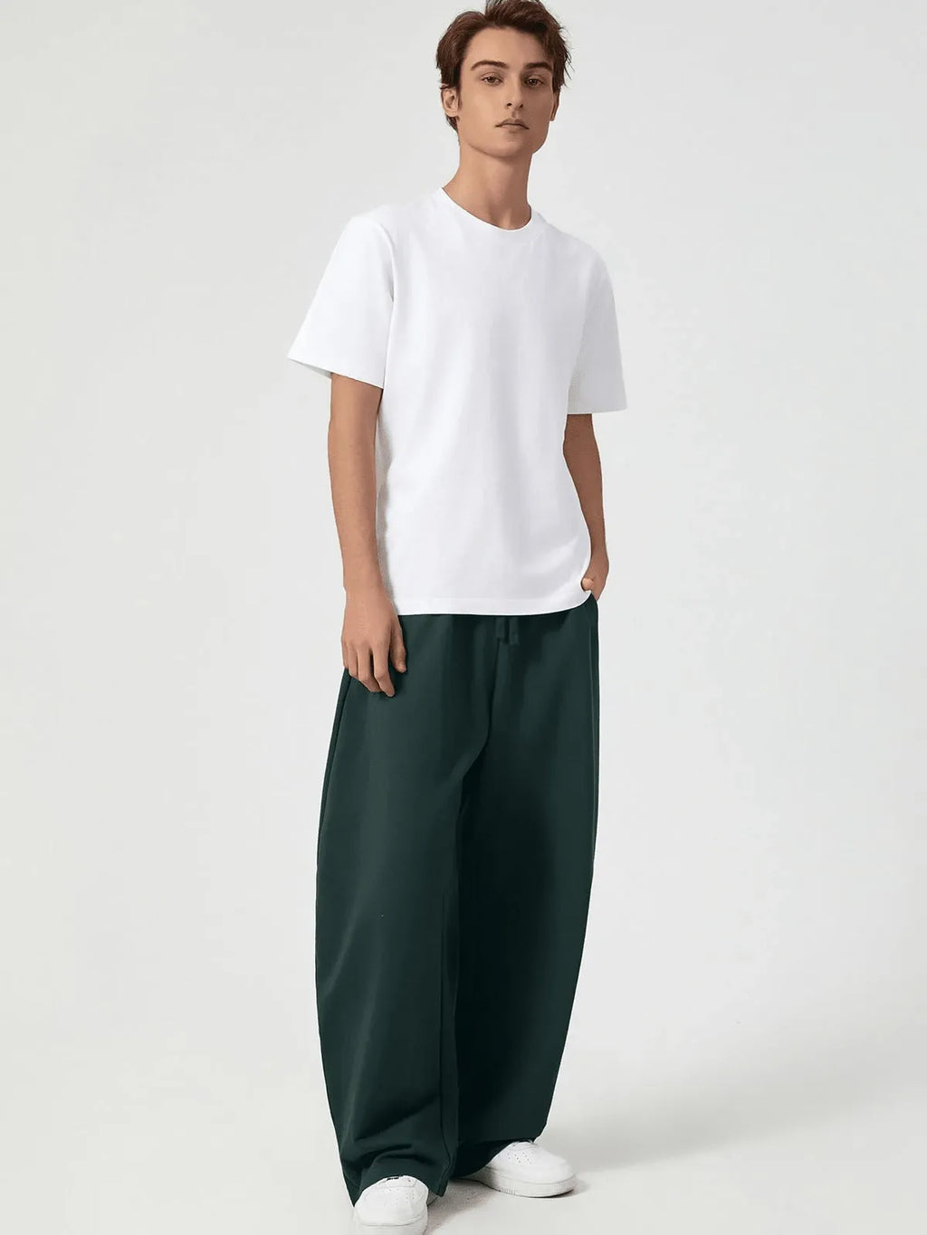 Green Plain Trackpant