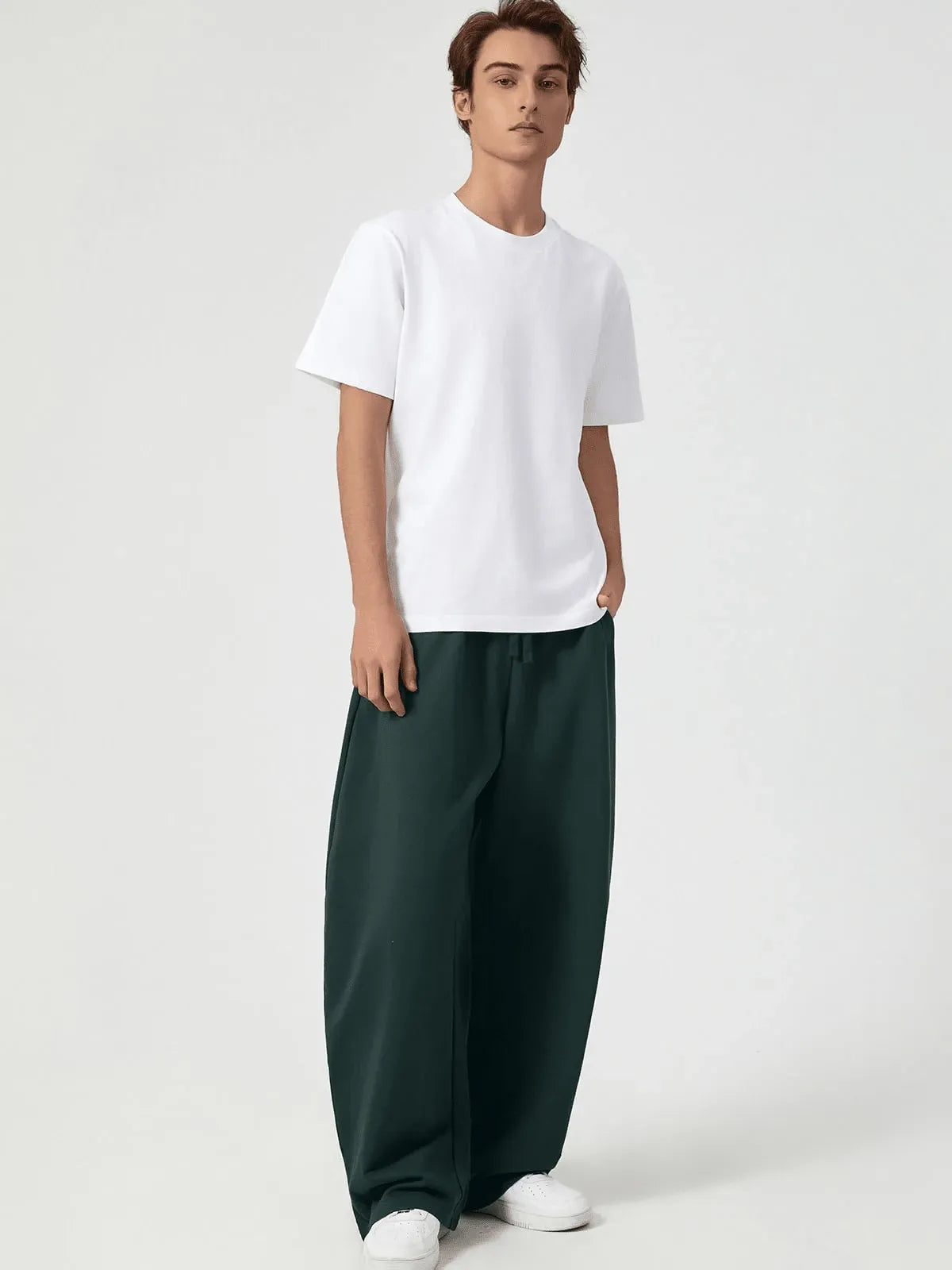 Green Plain Trackpant