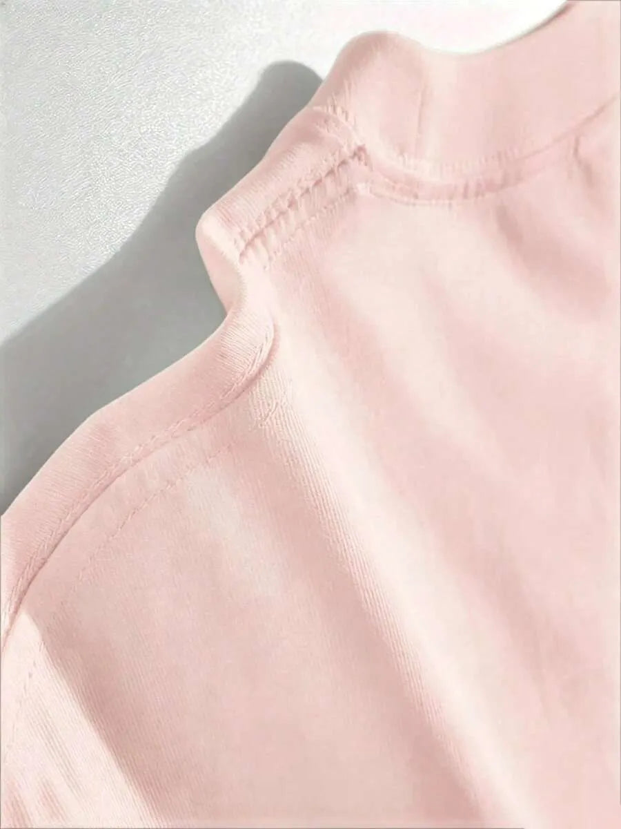 Baby Pink Plain Oversized T-Shirt