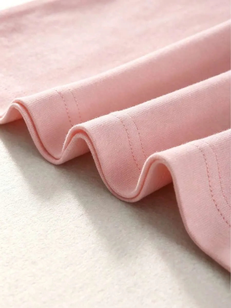 Baby Pink Plain Oversized T-Shirt