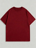 Maroon Plain Oversized T-Shirt