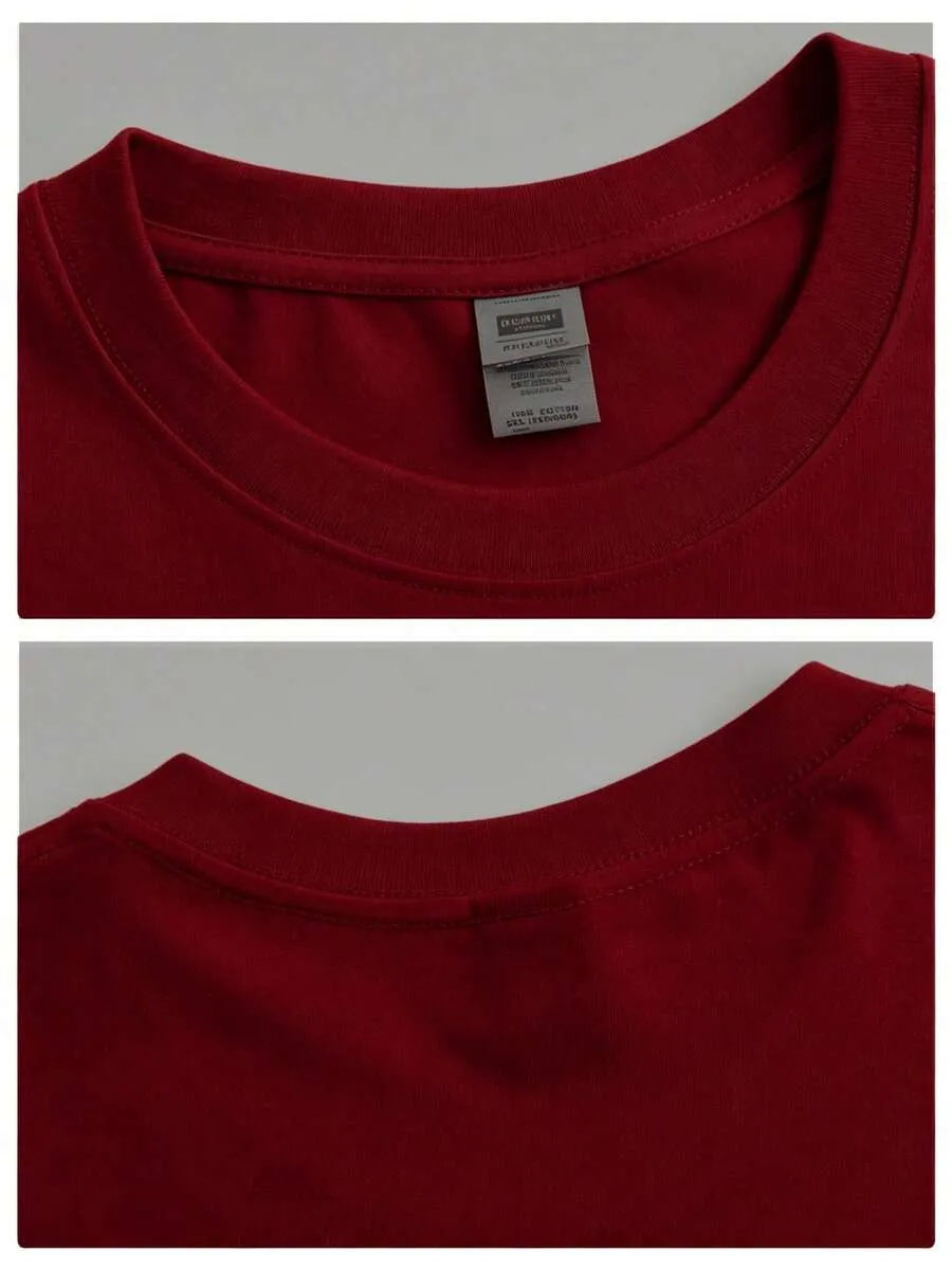 Maroon Plain Oversized T-Shirt
