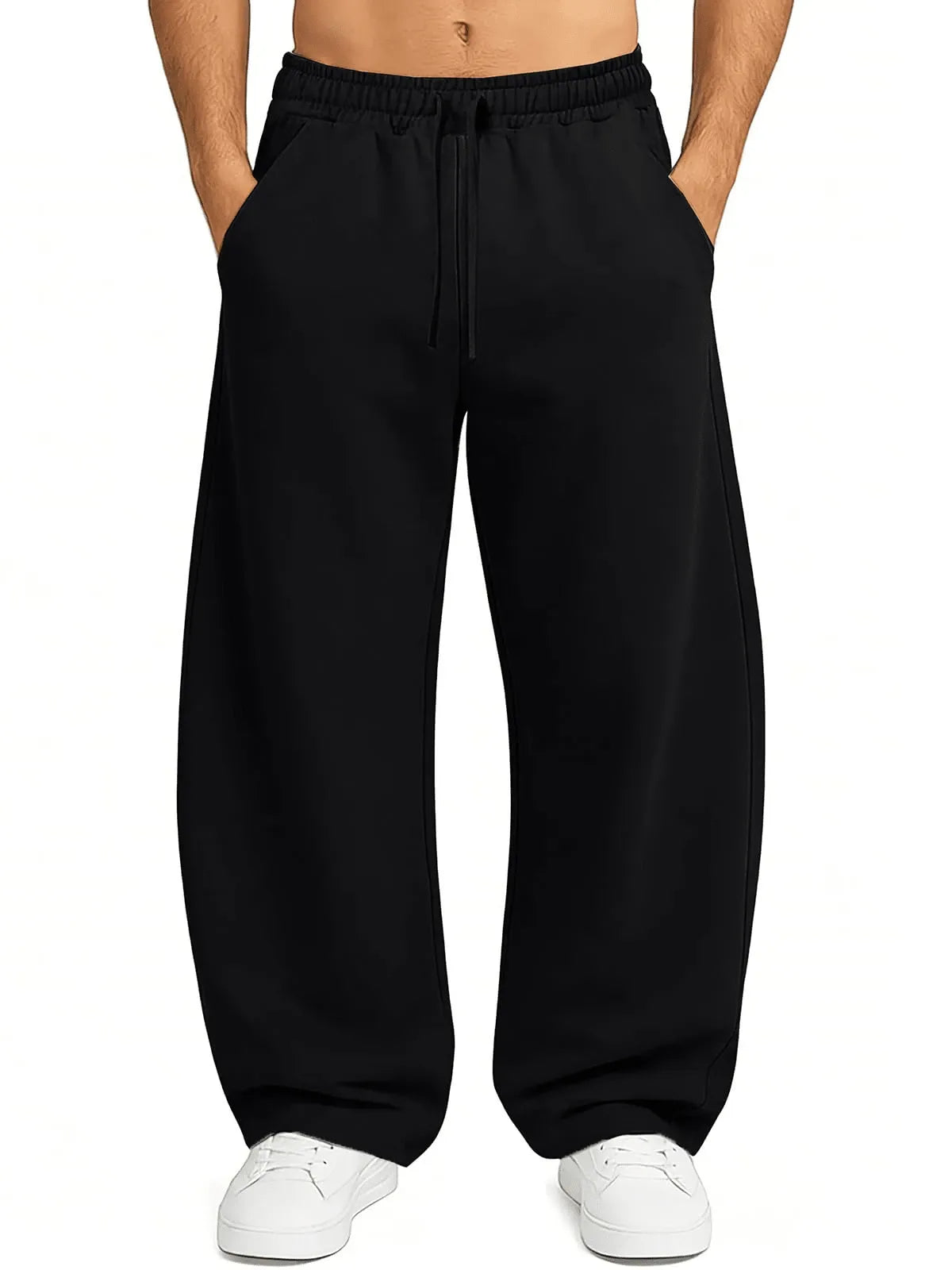 Black Plain Trackpant