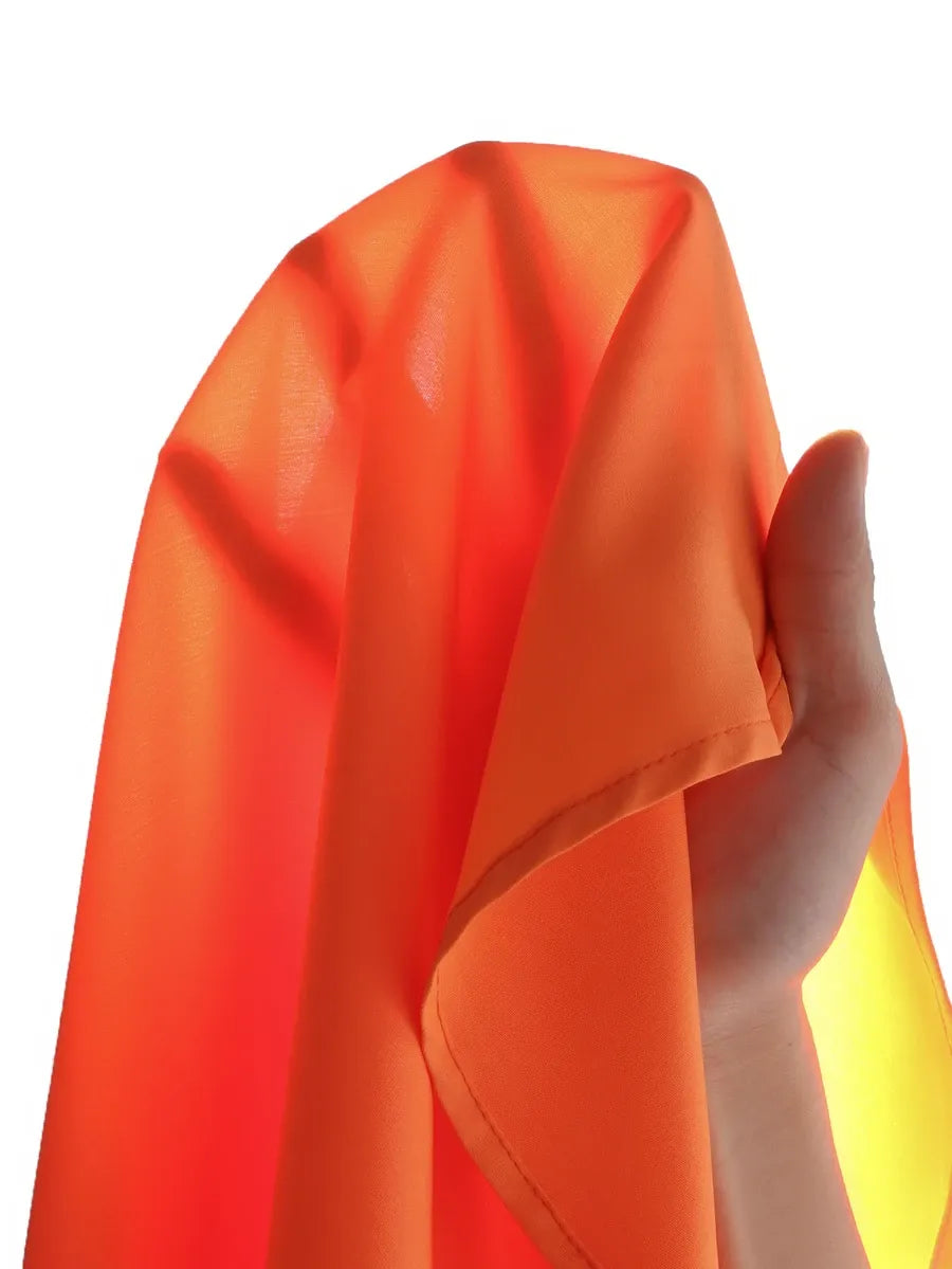 Orange Plain Half Sleeve Shirt