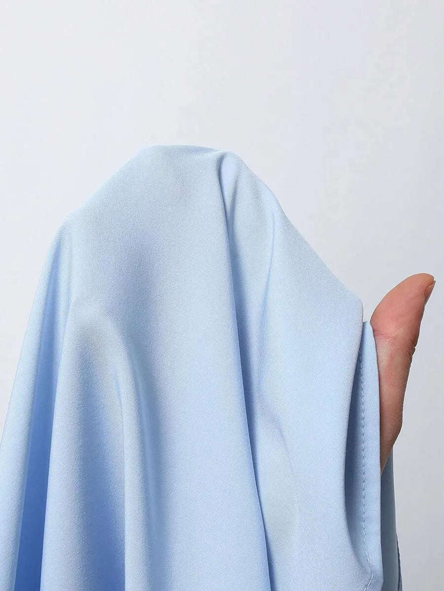 Baby Blue Plain Half Sleeve Shirt