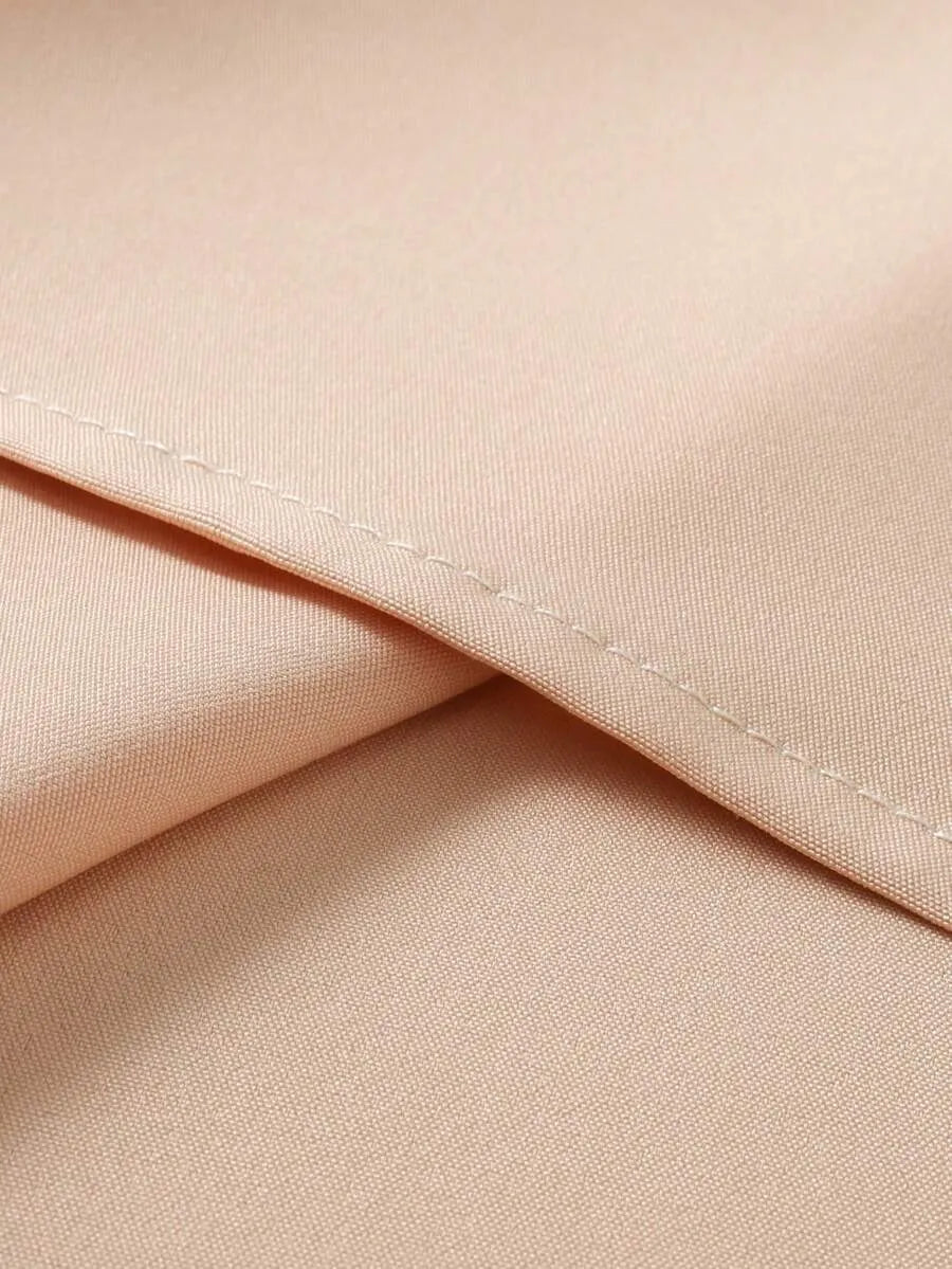 Apricot Plain Half Sleeve Shirt