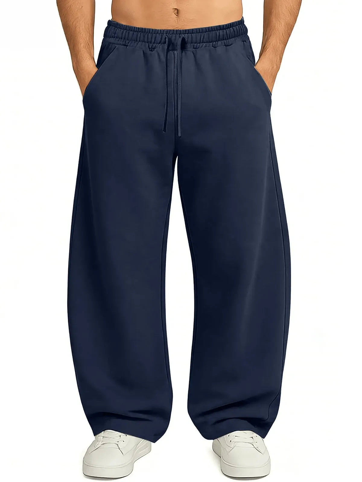 Navy Blue Plain Trackpant