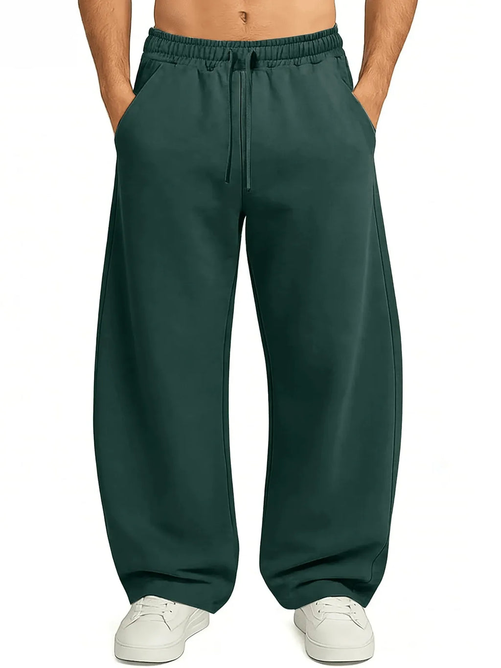 Green Plain Trackpant