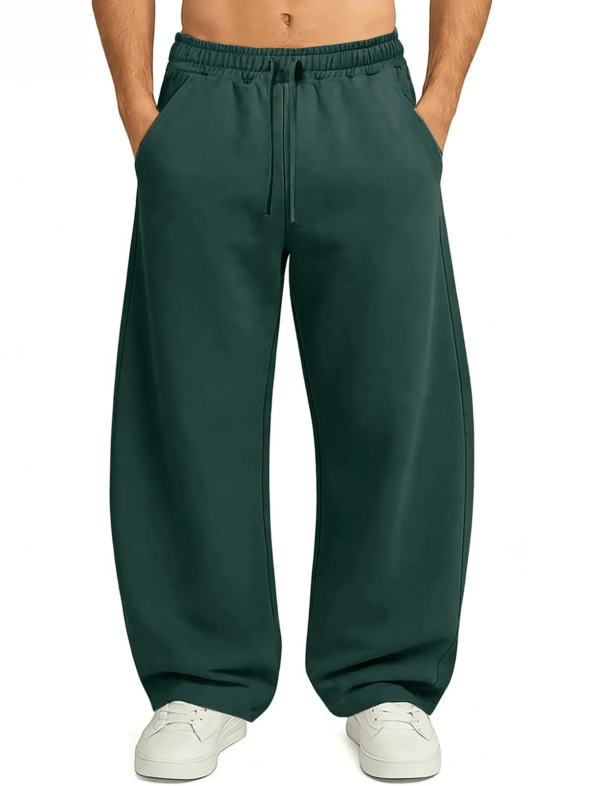 Green Plain Trackpant