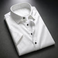 Plain White Shirt Half Sleeve Shirt (SKU-516)