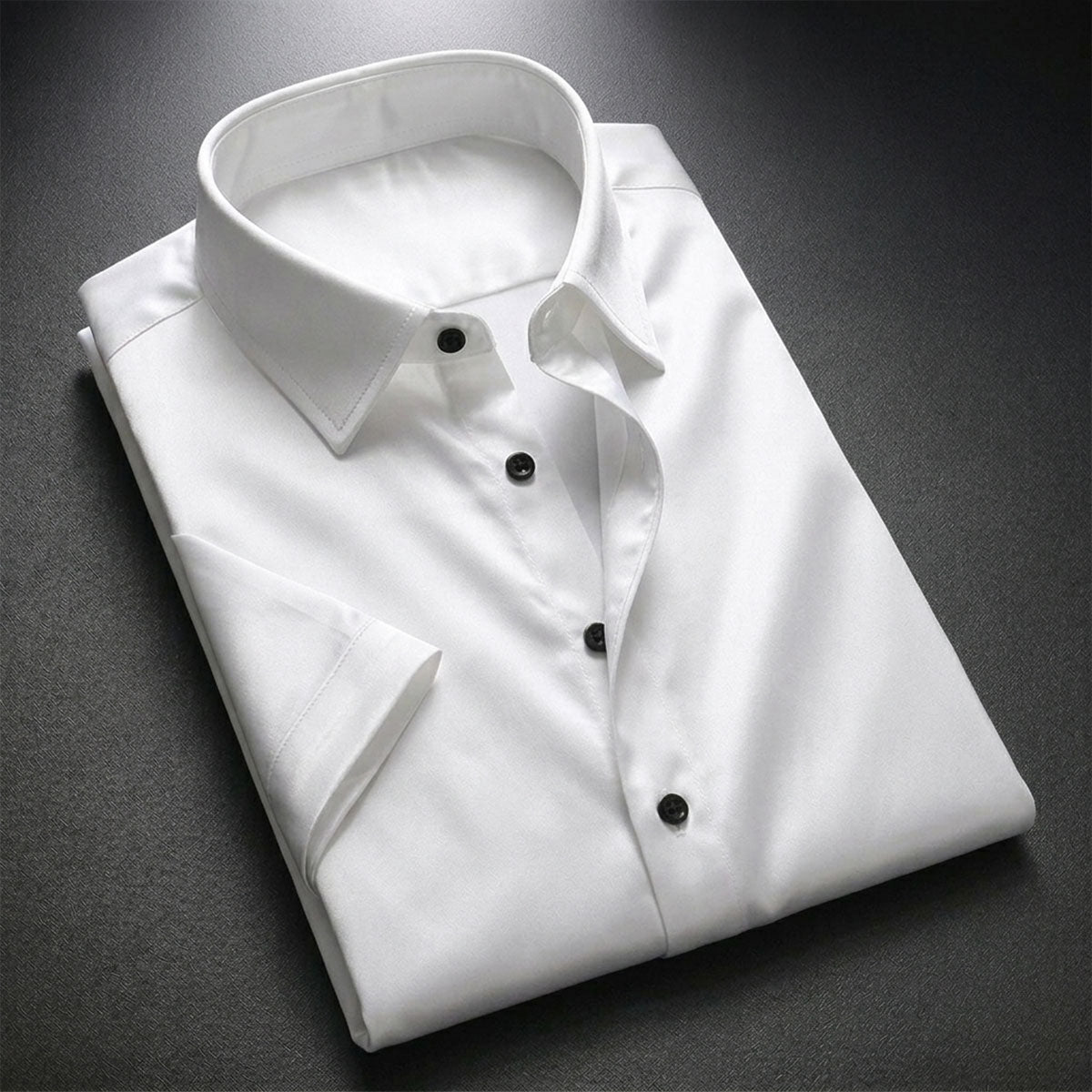 Plain White Shirt Half Sleeve Shirt (SKU-516)