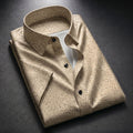 Beige Yellowish Printed Half Sleeve Shirt (SKU-504)