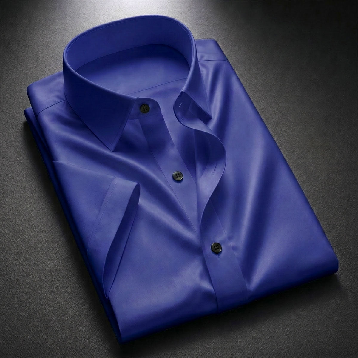Plain Royal Blue Shirt Half Sleeve Shirt (SKU-521)