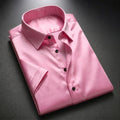 Plain Pink Shirt Half Sleeve Shirt (SKU-520)