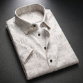 White Shirt with Print Half Sleeve Shirt (SKU-513)